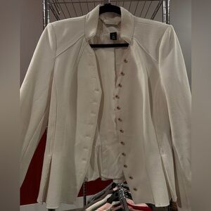 Elegant White Women's Jacket